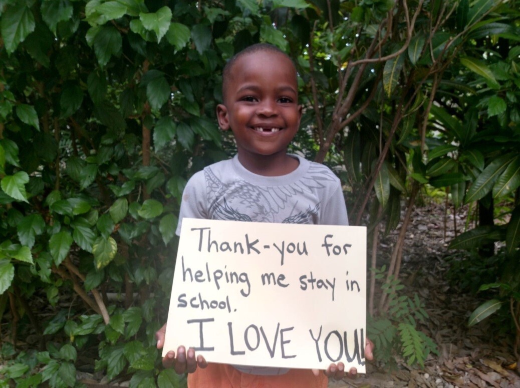 Poster for Joy in Haiti blog post.